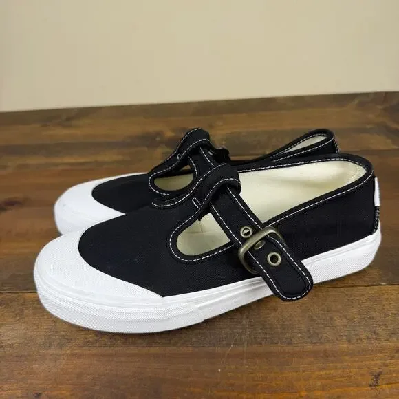 Vans Mary Jane Style 93 Shoes Sneakers Black Canvas Women's 8 Men's 6.5 Grunge - Picture 4 of 9